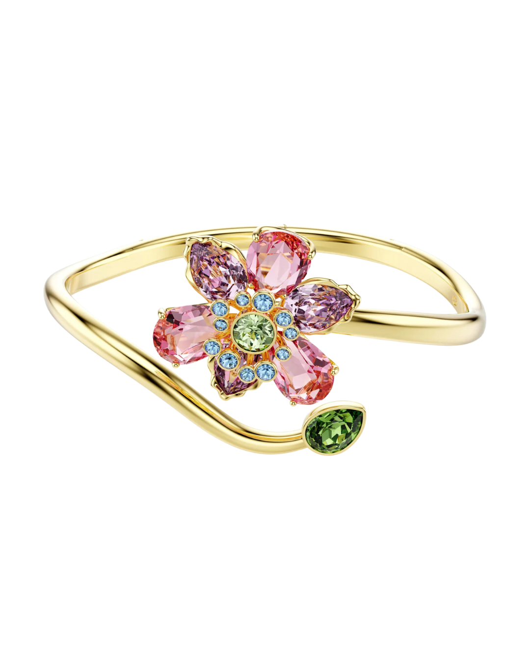 'Floria' Flower Bangle Bracelet