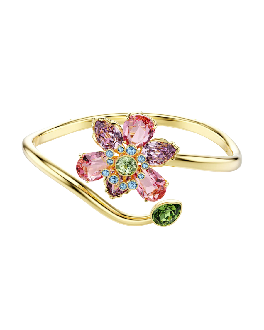'Floria' Flower Bangle Bracelet