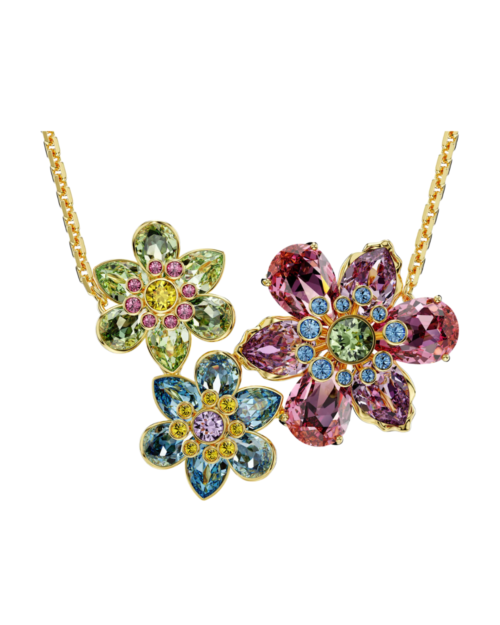 'Floria' Triple Flower Necklace