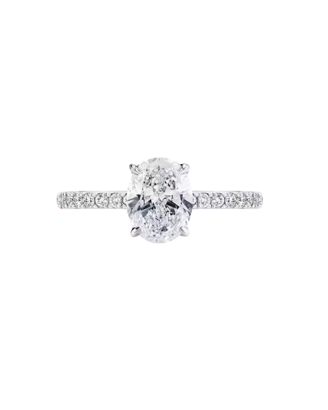 Moissanite Classic Oval Ring