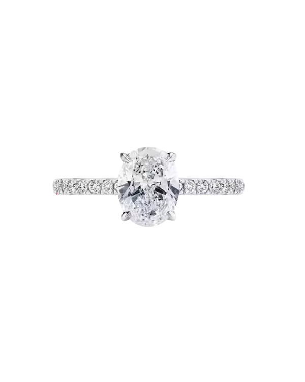 Moissanite Classic Oval Ring