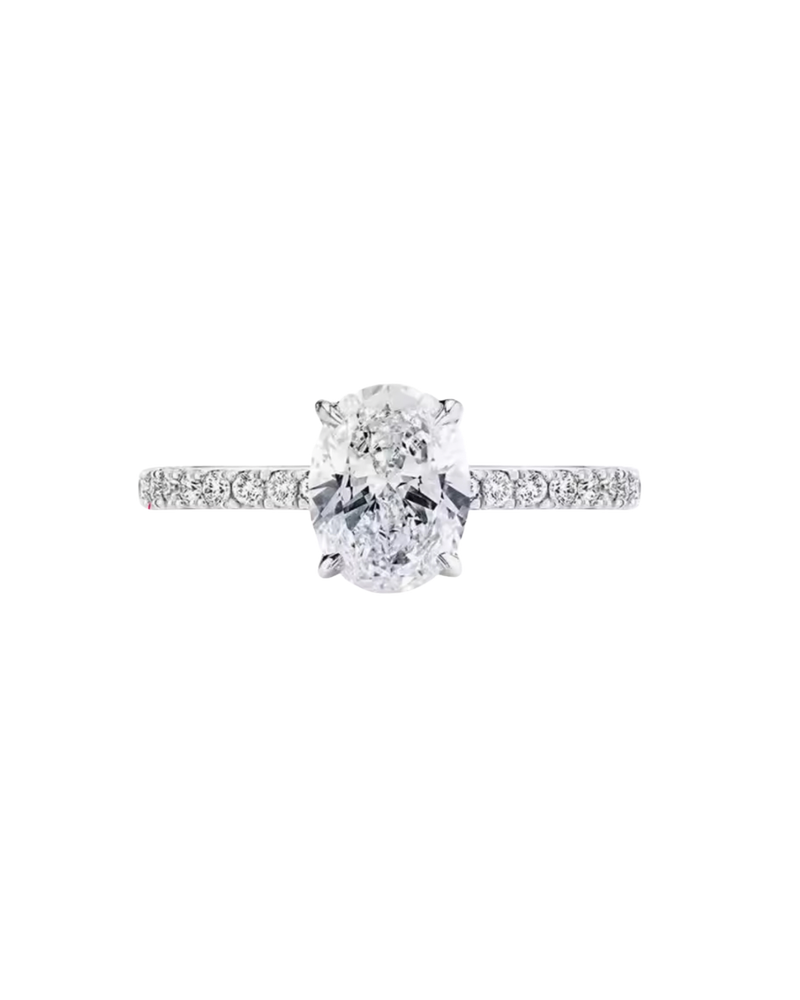 Moissanite Classic Oval Ring