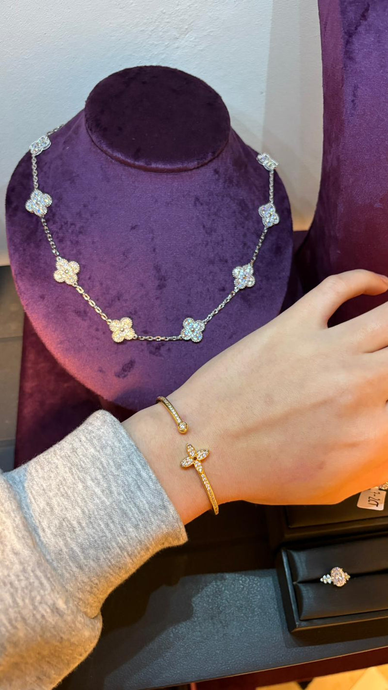 Open Lucky Charm Bangle