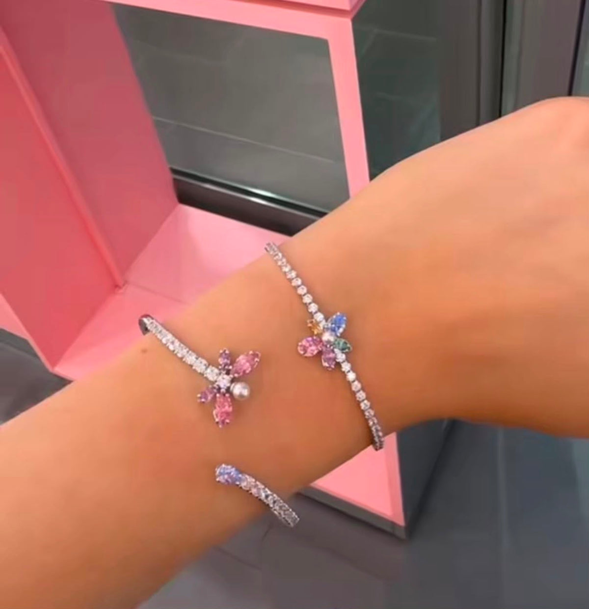 Dragon Butterfly Bangle Bracelet