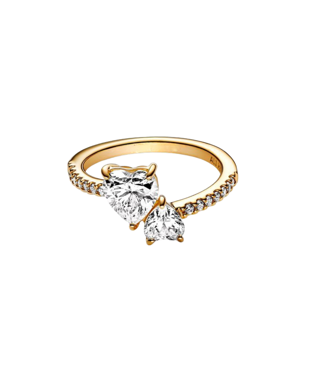 Double Hearts Ring