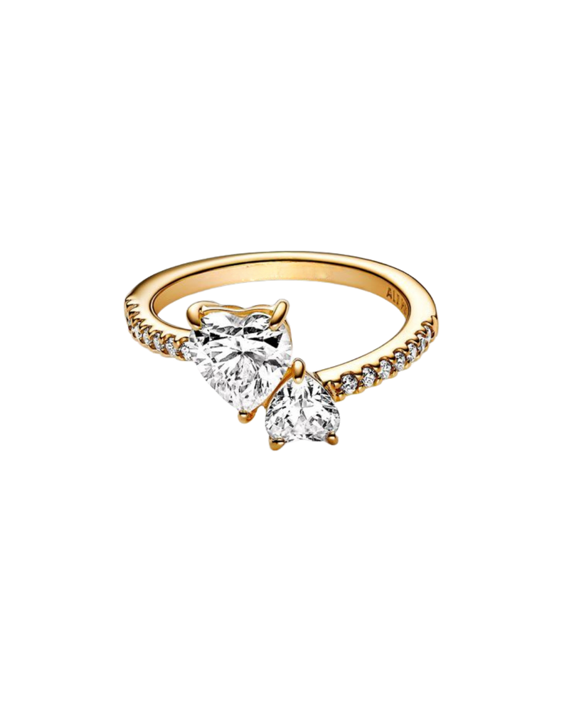 Double Hearts Ring