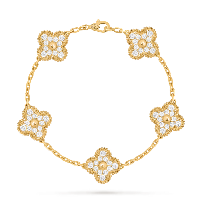 Clover Bracelet Full Zircon