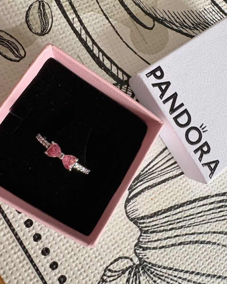 Pink Bow Ring